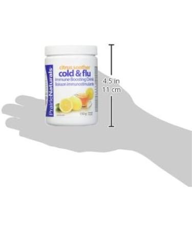Prairie Naturals Citrus Soother Cold & Flu Hot Immune-Boosting Drink with Elderberry Zinc Vitamins D & C and Lemon Balm - 150 Gram - Buy Online on GoSupps.com