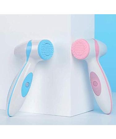 Magentak Electric Facial Cleansing Brush - Rechargeable Spa Massager with 2 Silicone Heads for Deep Cleansing, Exfoliating, and Massaging - Pink - Buy Online on GoSupps.com