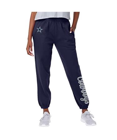 FOCO Women's NFL Team Logo Gear Ladies Fashion Sweatpants Dallas Cowboys Medium Script Wordmark Team Color