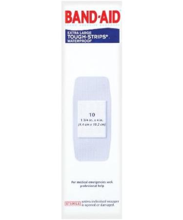 Band-Aid Tough Strips Waterproof Bandages - Extra Large, 20 Count - Buy Online on GoSupps.com