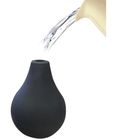 SKHAOVS Enema Bulb Douche Kit - Reusable Silicone Nozzle, Comfortable 160ml Capacity - for Men and Women - Includes Cleaning Brush (Black) - Buy Online on GoSupps.com