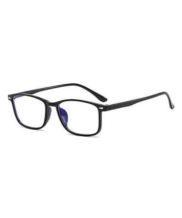 Suertree Blue Light Filter Distance Glasses Lightweight Nearsighted Glasses Fashion Myopia Glasses for Women Men Black -5.5 Diopters
