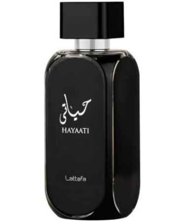Luxury Arabic Hayaati Black Perfume For Men Women Long Lasting Eau De Parfum Fragrance Apple Bergamot Scent 100-ML 3.38 Floz Spray - Buy Online on GoSupps.com
