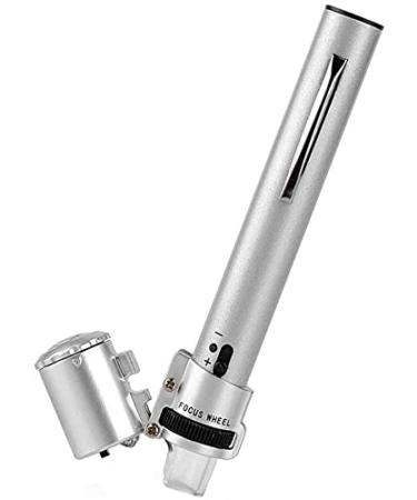 Magnifier 100X Adjustable Pen Illumination Magnifier for Professionals Youth Experimental Research Jewelry Identification Magnifying Glasses for Reading