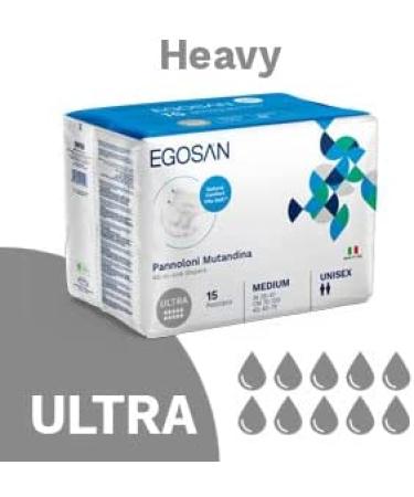 EGOSAN Maxi Incontinence Disposable Adult Diaper, Brief Maximum Absorbency,  Adjustable Tabs, Men and Women (Small | 30 Count)