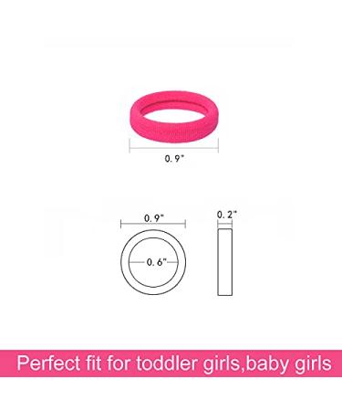 J-MEE Baby Hair Ties 200 PCS Bulk, Small Mini Seamless Hair Bands for Toddler Girls - Mix Color Ponytail Holder - Buy Online on GoSupps.com