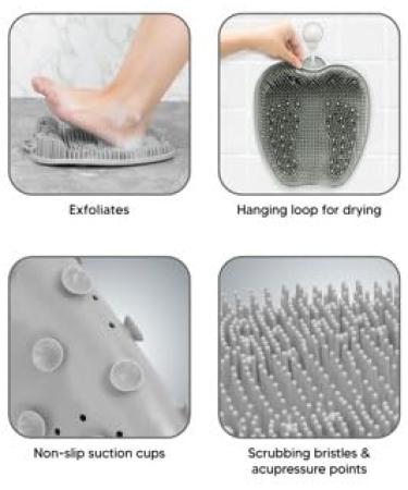 ZENVY Foot Bath Tub & Silicone Scrubber Set | Relaxing At-Home Foot Spa for Ultimate Soothing Massage - Buy Online on GoSupps.com