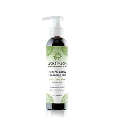 Lotus Moon - Mineral Earth Cleansing Gel Oily Skin Types | Plant-Based Clean Cruelty-Free Functional Skincare (6.5 fl oz | 196 ml)