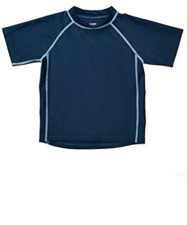 Leveret Short Sleeve Baby Boys Girls Rash Guard Sun Protected UPF + 50 Kids & Toddler Swim Shirt (12 Months-5 Toddler) 4 Years Navy