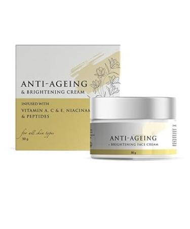 DT Anti Ageing & Brightening Cream with Niacinamide Vitamin-A & C & Peptides | Minimizes Fine Lines & Wrinkles Improve Collagen &...