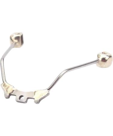 Efarma glasses bracket bracket glasses part metal-insert glass-nose walking glasses frame screwable nasal cushion arm replacement glasses repair set silver (color: silver)
