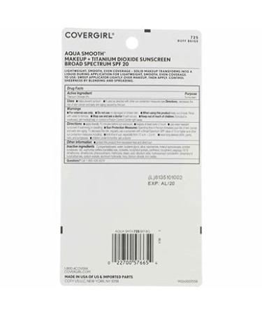 CoverGirl Smoothers Aquasmooth Buff Beige 725 Compact Foundation - 2 Pack - Buy Online on GoSupps.com