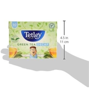 Tetley Green Tea Decaf 50 Tea Bags - Pack of 1 | 50 Count, Natural and Refreshing - Buy Online on GoSupps.com