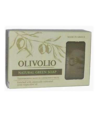 Olivolio botanics 100% green extra virgin olive oil organic hand soap without mineral oil and parabens - 100g