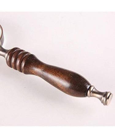 Magnifier Vintage Copper Antique Hand-held Magnifying Glass Wooden Handle Elegant and Elegant Metal Protection Frame Resistant to Falling - Buy Online on GoSupps.com
