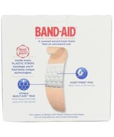 60 Count Plastic Band Aid Adhesive Bandages - Flexible & Durable - First Aid Essentials - Buy Online on GoSupps.com