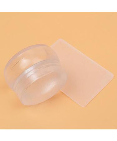 Tixiyu Clear Silicone Jelly Stamper - Nail Art Stamp Set with Lid & Schaber | Transparent Stamping Tools for Professionals - Buy Online on GoSupps.com