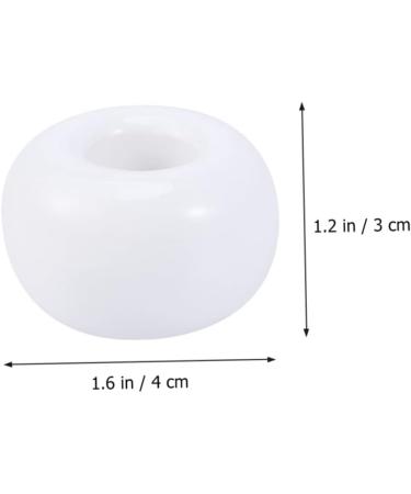 Cabilock Cute Round Toothbrush Holder - 9 Pcs Hygienic Storage for Braces Lovers - White Medium Toothbrush Organizer - Buy Online on GoSupps.com
