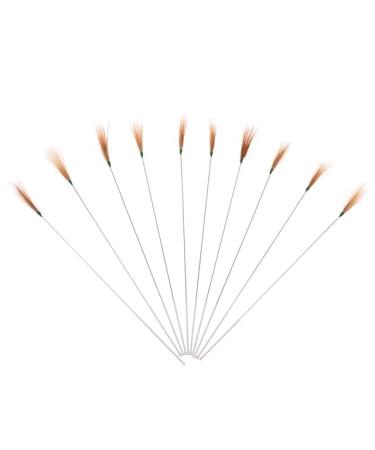 10Pcs Goose Feather Earpick Wax Remover Curette Adult Bamboo Handle Ear Dig Tools Spoon Cleaner Stick Health Care - (Color: CC)