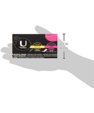 U by Kotex 4 Regular Tampons and 2 Thin Liners - 6 Count Pack - Buy Online on GoSupps.com