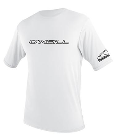O'Neill Youth Basic Skins UPF 50+ Short Sleeve Sun Shirt 14 White