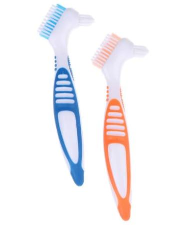 1 piece double-sided denture cleaning brush
