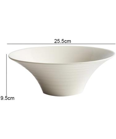 Porcelain Dinner Plates Ceramic Dinner Bowl Fruit Salad Bowl Tableware Bread Dessert Pastry Plate Restaurant Ramen Pasta Seafood Plate Soup Basin Kitchen Dinner Plates(10 inch) (10 inch One Size) - Buy Online on GoSupps.com