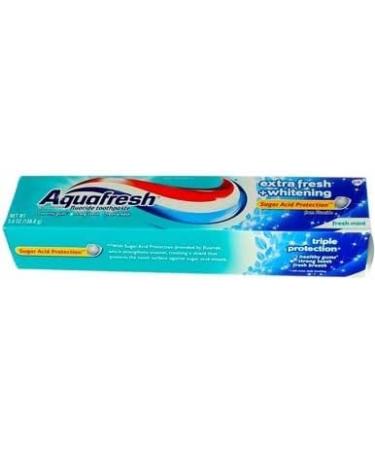 Aquafresh Fluoride Toothpaste Extra Fresh Whitening - 5.6 oz (Pack of 2) - Buy Online on GoSupps.com