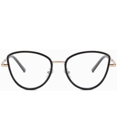 Parwana Oversized Cat Eyes Reading Glasses for Women - Anti Blue Light Anti Glare +350 Presbyopic Black - Buy Online on GoSupps.com