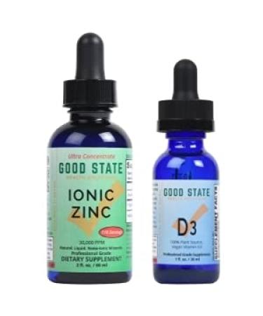 Good State Ionic Liquid Zinc Ultra Concentrate Bundle with Vegan Vitamin D3