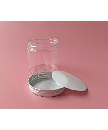 200ml PET Plastic Cosmetic Containers with Silver Aluminum Lids | 6 Pack Empty Jars for Creams Lotions Ointments & Makeup - Buy Online on GoSupps.com