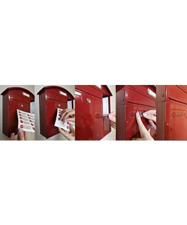 Notlok Safety Work Stickers - No Advertising - 10 Pack | 6x2cm Strong Adhesive Stop Sign Mailbox Stickers - Buy Online on GoSupps.com
