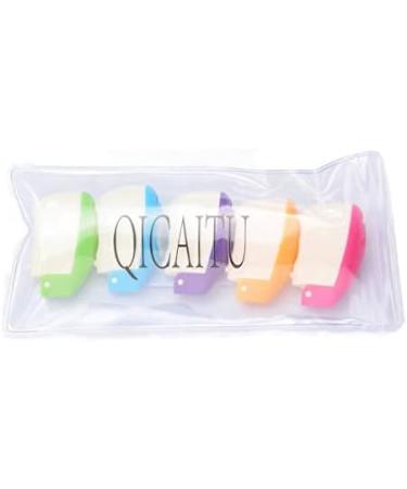 QICAITU 5pcs Toothbrush Head Covers - Portable Suction Cup Holder for Family, Kids, and Travel - 6 Colors - Buy Online on GoSupps.com