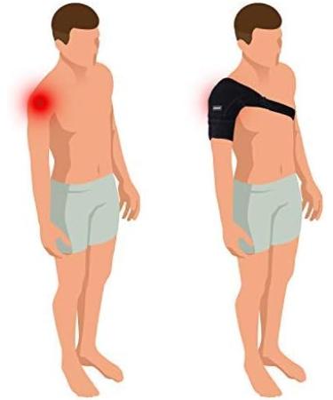 Thx4COPPER Magnetic Shoulder Brace - Adjustable Compression Support Wrap for Arm Injury Prevention - Right S-M Size - Buy Online on GoSupps.com