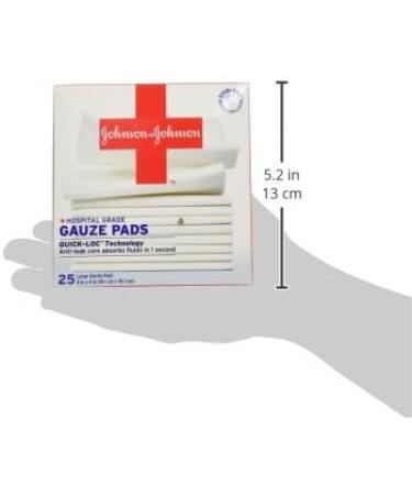 American Red Cross Johnson & Johnson Band-Aid Gauze Pads - 25 Count - Buy Online on GoSupps.com