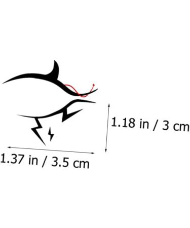 Abaodam 8 Pairs halloween eyeliner stickers prom props halloween party decoration props Eyelash Tapes spider - Buy Online on GoSupps.com