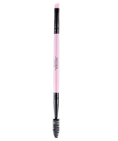 Pink Duo Eyebrow Brush & Spoolie by Impora London. Perfect for Lining/Shaping Brows. Spoolie for Brows or Lashes