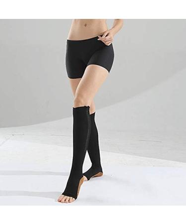 Vaorwne Compression Stockings - Open Toe Knee Support Prevent Varicose Veins Stretchy Nylon XL - Comfortable Leg Support for All Day Wear - Buy Online on GoSupps.com