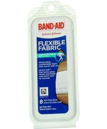 Buy Band-AID Flexible Fabric Bandages Travel Pack 8 Count (Pack of 6) | International Shipping Available - Buy Online on GoSupps.com
