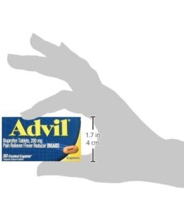 Advil Caplets 200mg 50ct - Fast-Acting Pain Relief | Buy Online - Buy Online on GoSupps.com