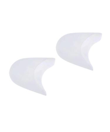 Pair Toe Pads with Holes Luster Shoes Inserts for Women Mermaid Paper Straws Ladies Pumps Toe Protectors Women Silicone Toe Pads Pointe Shoes Cushion Boots Women's High Heel White