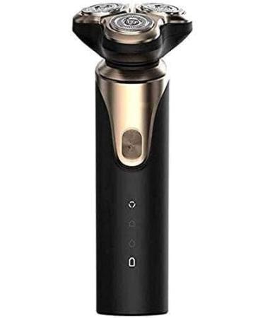 SDGBCXD Shavers Wet and dry shavers for men electric cordless rotary shavers Black