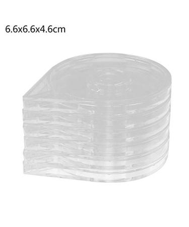 Nail Art Tools HAICAR 6Pcs Portable Nail Rolls Striping Layer Case Nail Decorative Line Tool Box High Quality - (Color: Clear)