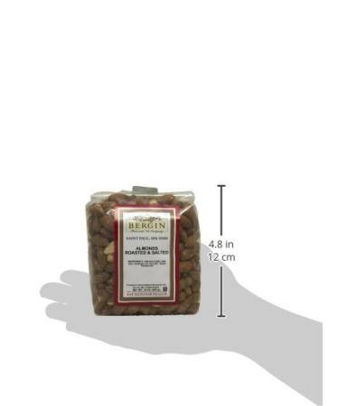 Bergin Roasted & Salted Almonds - 16 oz (454 g) - Premium Nut Snack - Buy Online on GoSupps.com