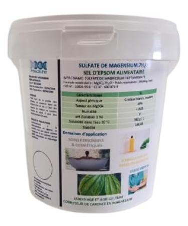 Medilife 10kg Epsom Salt Magnesium Sulphate 7H2O For Personal Care Gardening and Household Use