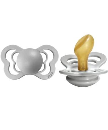BIBS Pacifiers - Couture Collection | BPA-Free Baby Pacifier | Made in Denmark | Set of 2 Cloud Color Premium Soothers | Size 6-18 Months