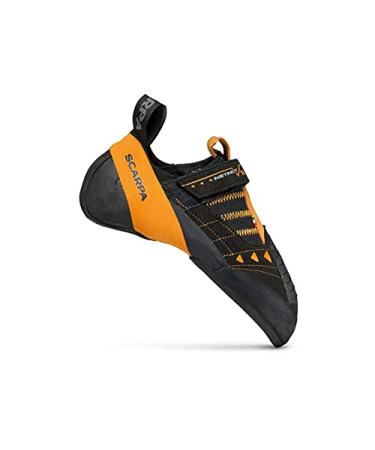 SCARPA Instinct VS Rock Climbing Shoes for Sport Climbing and Bouldering 10 Women/9 Men Black/Orange