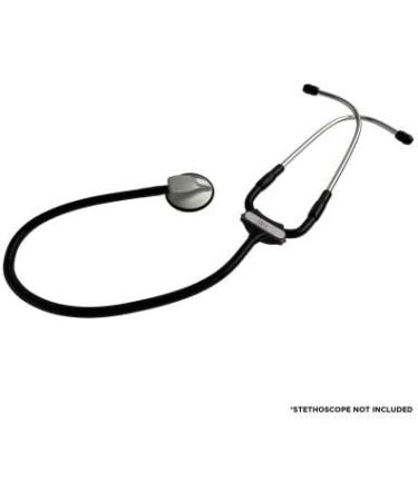 Stethoscope Bridge ID Tag - Black | Personalized Medical ID Tags for International Shipping - Buy Online on GoSupps.com