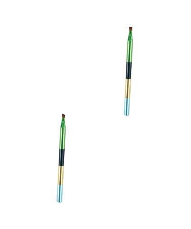 FOMIYES 2pcs Eyelashes Brush Lip Gross Brush Cosmetic Brush Concealer Brush Lip Brush Eyeshadow Brush Makeup 16*0.8cmx2pcs Colorfulx2pcs