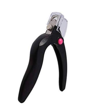 BNP Handle Stainless Steel False Nail Tip Cutter Clipper Manicure Acrylic UV Gel UV Gel Fake Artificial Tips Edge Cutter Well-Cut Straight-Edge Round-Edge Black